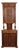 Very Rare French Walnut Antique Corner Cupboard Circa 1880 For Sale