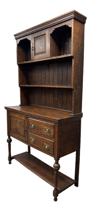 Antique Welsh Oak Dresser Hutch