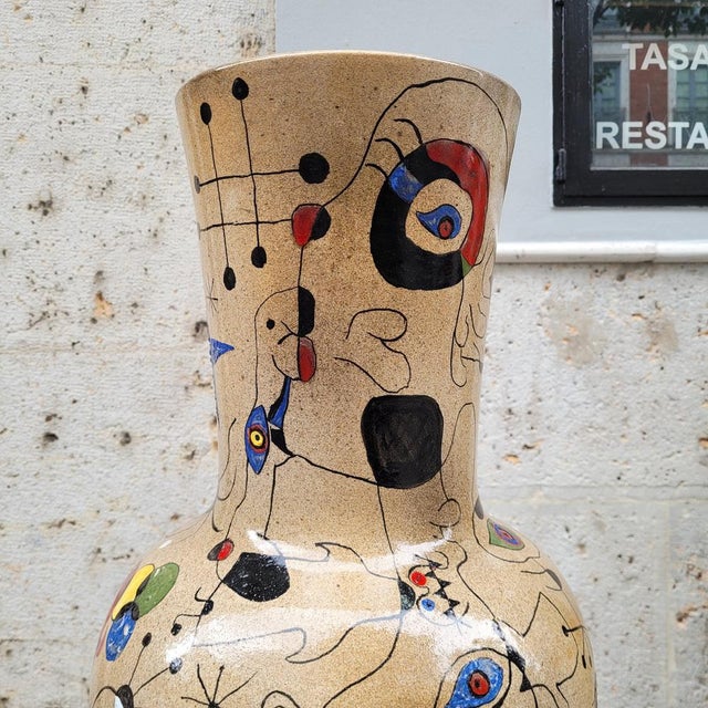 Miró Vase in Glazed Ceramic by Renata, Spain, 1993 For Sale - Image 14 of 18