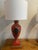 Farmhouse Vintage Hand Painted Red Lamps - a Pair For Sale - Image 3 of 12