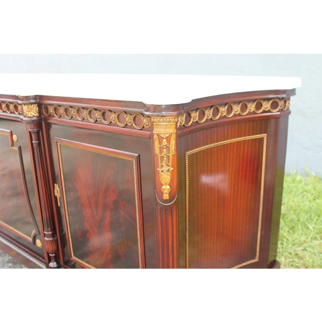 1920's Neoclassic Style Marble Topped Sideboard For Sale - Image 4 of 13