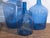 Antique Blue Colour Demijohns, 1920, Set of 3 For Sale - Image 4 of 8