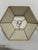 Mid 20th Century Mid 20th Century UpgradeLights Black Floral 14 Inch Hexagonal Chimney Lampshade For Sale - Image 5 of 7