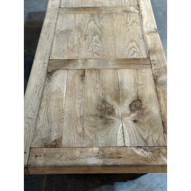 French Oak Farmhouse Dining Table, 1929 For Sale - Image 11 of 18