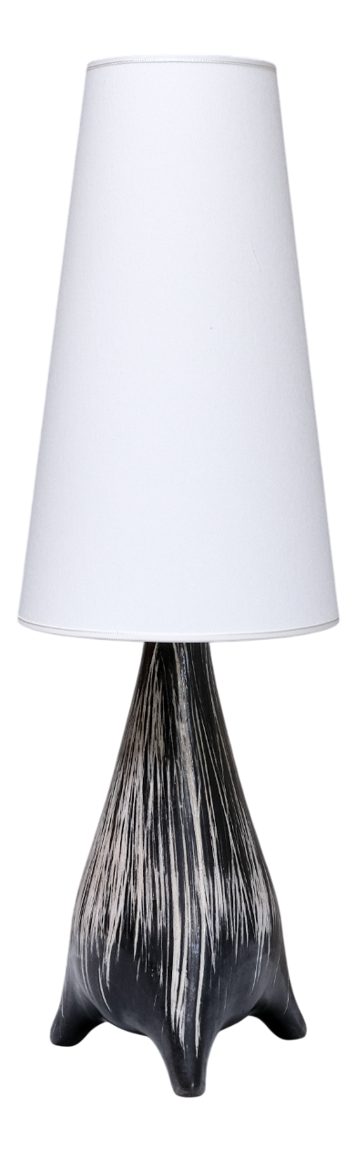 Organic Ceramic Three-Legged Table Lamp from Elisabeth Loholt