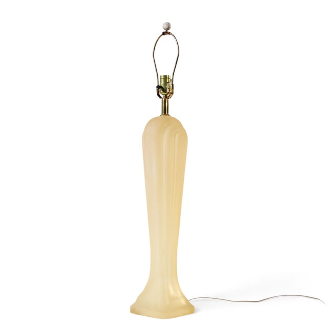 Mid 20th Century Mid 20th Century Paolo Gucci Mid Century Frosted Resin Table Lamps - Pair For Sale - Image 5 of 10