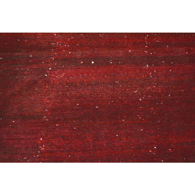 Shabby Chic Moroccan Hand Knotted Organic Wool Fine Weave Rug,4'8"x10'5" For Sale - Image 3 of 6