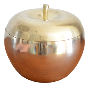 Mid-Century Tin Apple Box with Lid, 1950s
