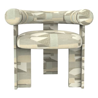 Collector Modern Cassette Chair in Alabaster Fabric by Alter Ego For Sale