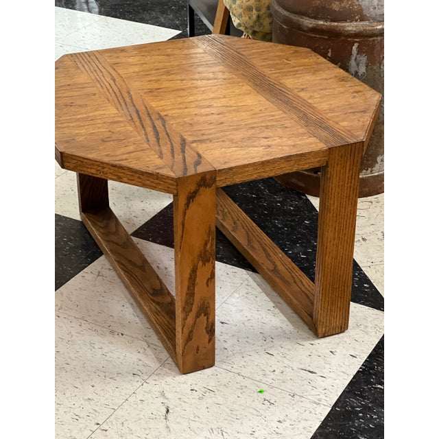 Wood 1970s Vintage Mid Century Modern Style Wood Table. For Sale - Image 7 of 9