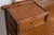Pagoda Writing Desk British Colonial Style Rattan & Grasscloth For Sale - Image 9 of 10