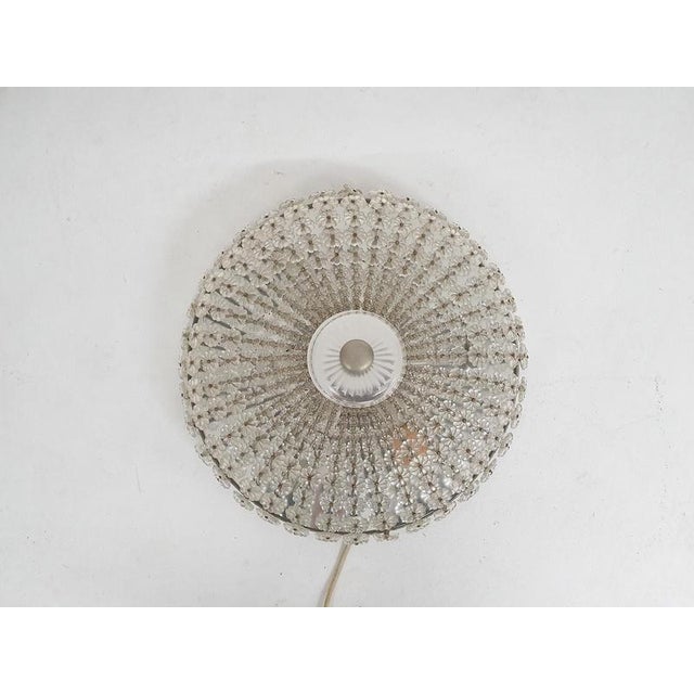 Mid-Century Ceiling Light with Glass Flowers, France, 1960s For Sale - Image 4 of 8