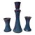 Regina Voncannon Pottery Junction Seagrove Nc Studio Pottery Candlesticks, Set of 3 For Sale