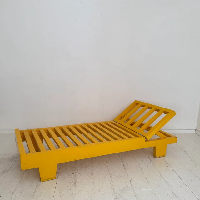 Yellow German Bauhaus Yellow Daybed, 1920s For Sale - Image 8 of 16
