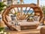 1970s Sculptural Slatted Wood Cocoon Daybed With Architectural Oval Frame For Sale - Image 14 of 17