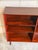 Brown Rosewood Bookcase Small Open Double Column Shelving Unit Made in Denmark 1960s For Sale - Image 8 of 10