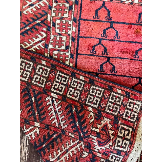 Late 19th Century Antique Tekke Turkoman Ensi (Tent Door Rug) For Sale - Image 5 of 9