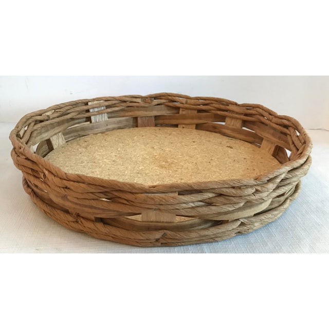 Country Corning Wooden Casserole Basket Carrier Chairish