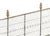 Traditional Late 19th Century Federal Style Wire & Brass Fireplace Screen For Sale - Image 3 of 5