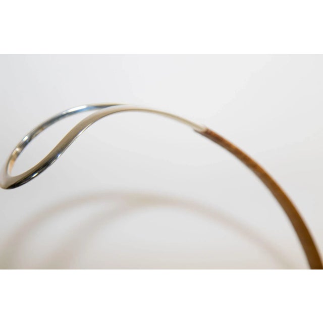 Vintage Silver-Plate and Cane Wine Bottle Holder by Eisenberg Lozano 1960 For Sale In Palm Springs - Image 6 of 13