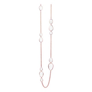 Rock Crystal Pear Shape Brio Necklace For Sale
