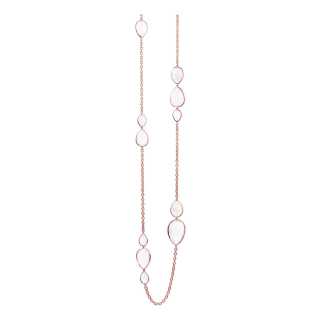 Rock Crystal Pear Shape Brio Necklace For Sale