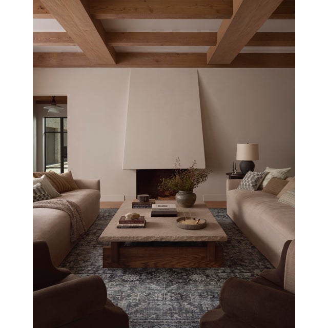 Textile Amber Lewis x Loloi Josie Ocean / Natural 2'-0" x 5'-0" Machine Washable Accent Rug For Sale - Image 7 of 7