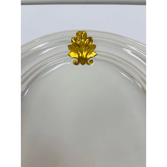 Juliska Acanthus Gold Hostess Plates - A Pair For Sale - Image 4 of 7