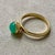 Contemporary Syna Yellow Gold Small Chrysoprase Ring For Sale - Image 3 of 4