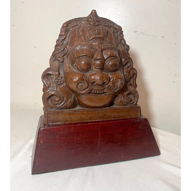 Up for sale is a very rare antique 18th century Nepalese handmade terracotta pottery Bhairava sculpture. It's completely...