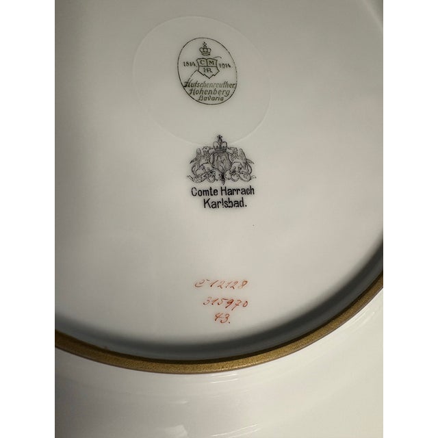 Ceramic 1910s Hutschenreuther Hohenburg Cobalt and Gilt Decorated Dinner Plates Sold Individually For Sale - Image 7 of 11