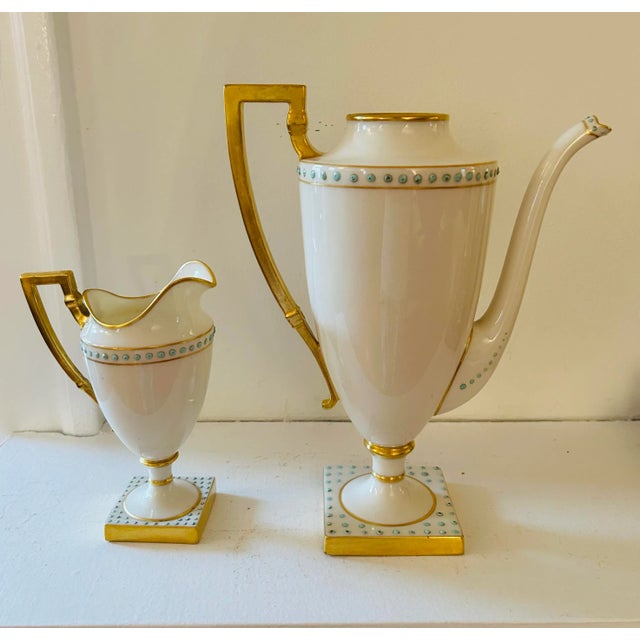 Lenox belleek also known as American Belleek is really early before Lenox. Dates between 1889 and 1906. 2 piece Lenox...