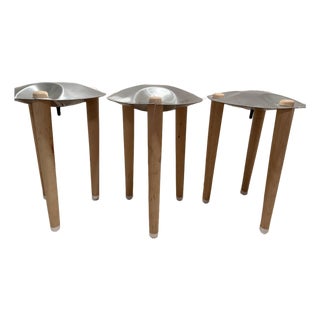 3 “Puff” Stools by Moran Barmaper- Modern Art Stools For Sale