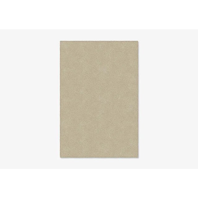 Contemporary Taupe Rectangle Plain Rug from Marqqa For Sale - Image 3 of 3