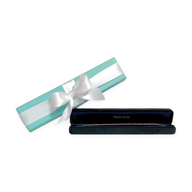 Metal Tiffany & Co. Vintage 18k Yellow Gold Toggle Bead Bracelet 7" – 8.5" For Sale - Image 7 of 7