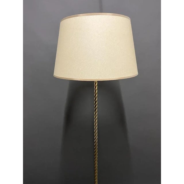 Mid-Century Modern Vintage Brass Floor Lamp, 1950s For Sale - Image 3 of 8