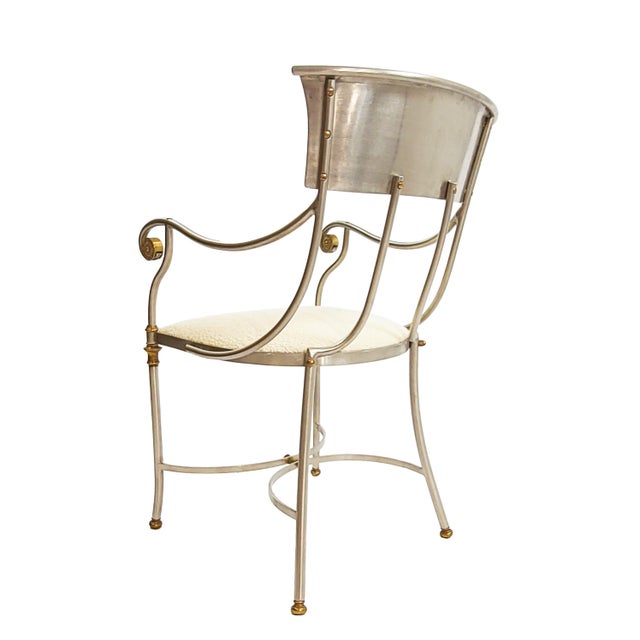 Cream 1960s Neoclassical Hollywood Regency Style Dining Set Attributed to Maison Jansen - 5 Pieces For Sale - Image 8 of 12