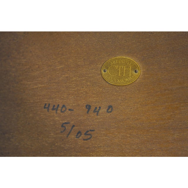 Pair Sherrill Modern Design Cherry Lamp Tables For Sale - Image 12 of 13