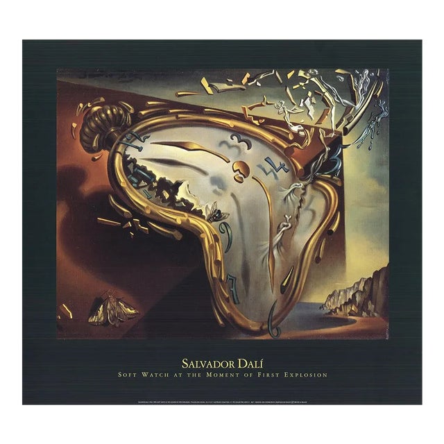 1995 Salvador Dali 'Soft Watch at the Moment of First Explosion' Offset Lithograph For Sale