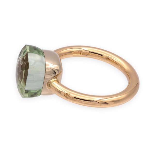 Contemporary Pomellato Prasiolite Nudo Classic Ring in 18 K Rose Gold - Size 5.25 For Sale - Image 3 of 11