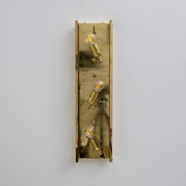 Modern Sconces in Brass and Milk White Murano Glass and Amber Glass, 2000, Set of 2 For Sale - Image 13 of 14