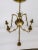 Brass Mid Century Brass & Glass Undulating 6-Arm Chandelier For Sale - Image 8 of 9