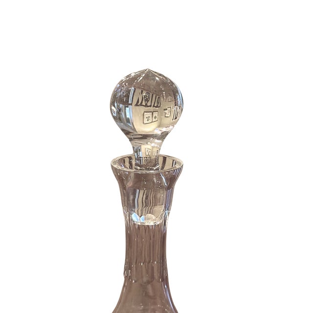 Vintage Cut Crystal Liquor Decanters With Stoppers - Set of 5 For Sale - Image 10 of 11