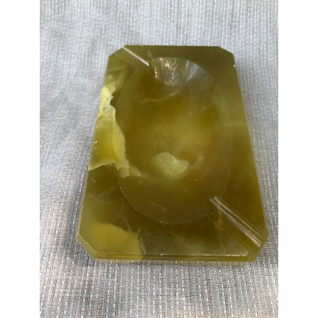 Green Mid Century Green Marble Catchall Ashtray For Sale - Image 8 of 16