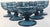 Glass Vintage Aquamarine Honeycomb Champagne Coupes- Set of Six For Sale - Image 7 of 13