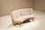 Mid-Century Modern Curved Oak Sofa by Guillerme et Chambron, France, 1960s For Sale - Image 3 of 18