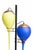 Yellow and Blue Lamp from Stilnovo, Mid-20th Century For Sale - Image 5 of 7