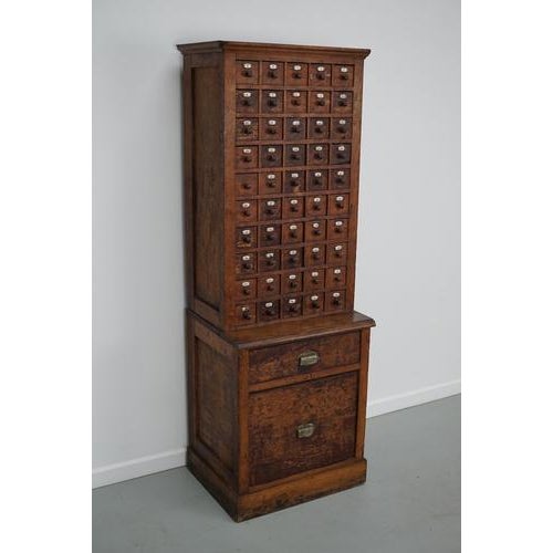 Early 20th Century French Oak Jewelers Cabinet For Sale - Image 17 of 18