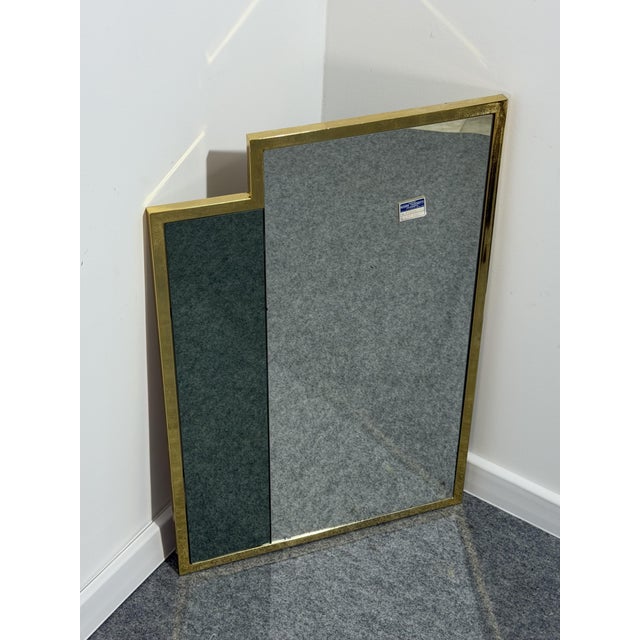 Brass Wall Mirror, Italy, 1970 For Sale - Image 4 of 8