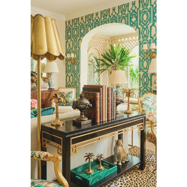 Gold Vintage Neoclassical Antiqued Gold Classic Urn Shaped Bookends- A Pair For Sale - Image 8 of 9